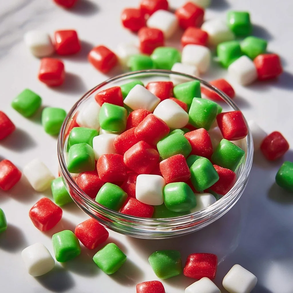 Delicious homemade butter mints on a decorative plate.