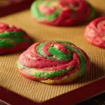 Delicious Christmas Cheesecake Cookies decorated with festive sprinkles