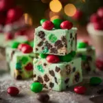 Christmas Mint Oreo Fudge, a festive chocolate dessert with mint flavor