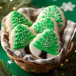 Festively decorated Christmas Oreos for the holiday season