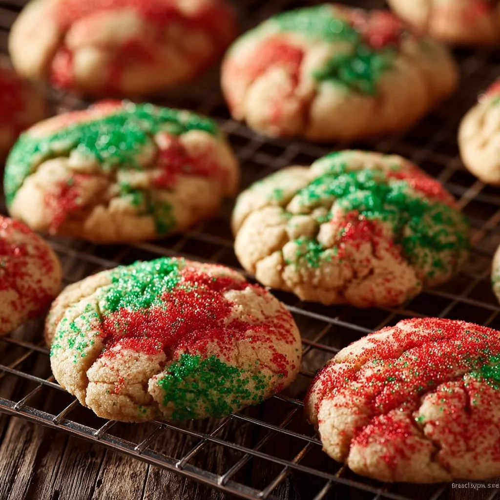 Delicious Christmas Snickerdoodles with cinnamon and sugar topping