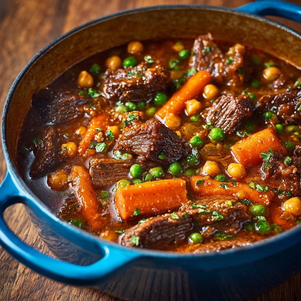 Delicious Indian Butter Pot Roast served with aromatic spices and herbs.