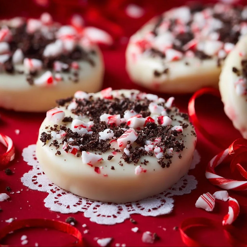 Peppermint Bark Oreo Thins - a delicious mint chocolate treat for the holidays