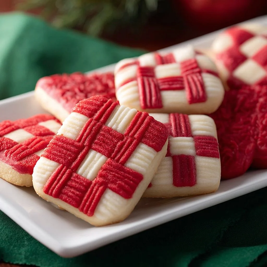 Delicious peppermint cookies decorated with candy cane bits