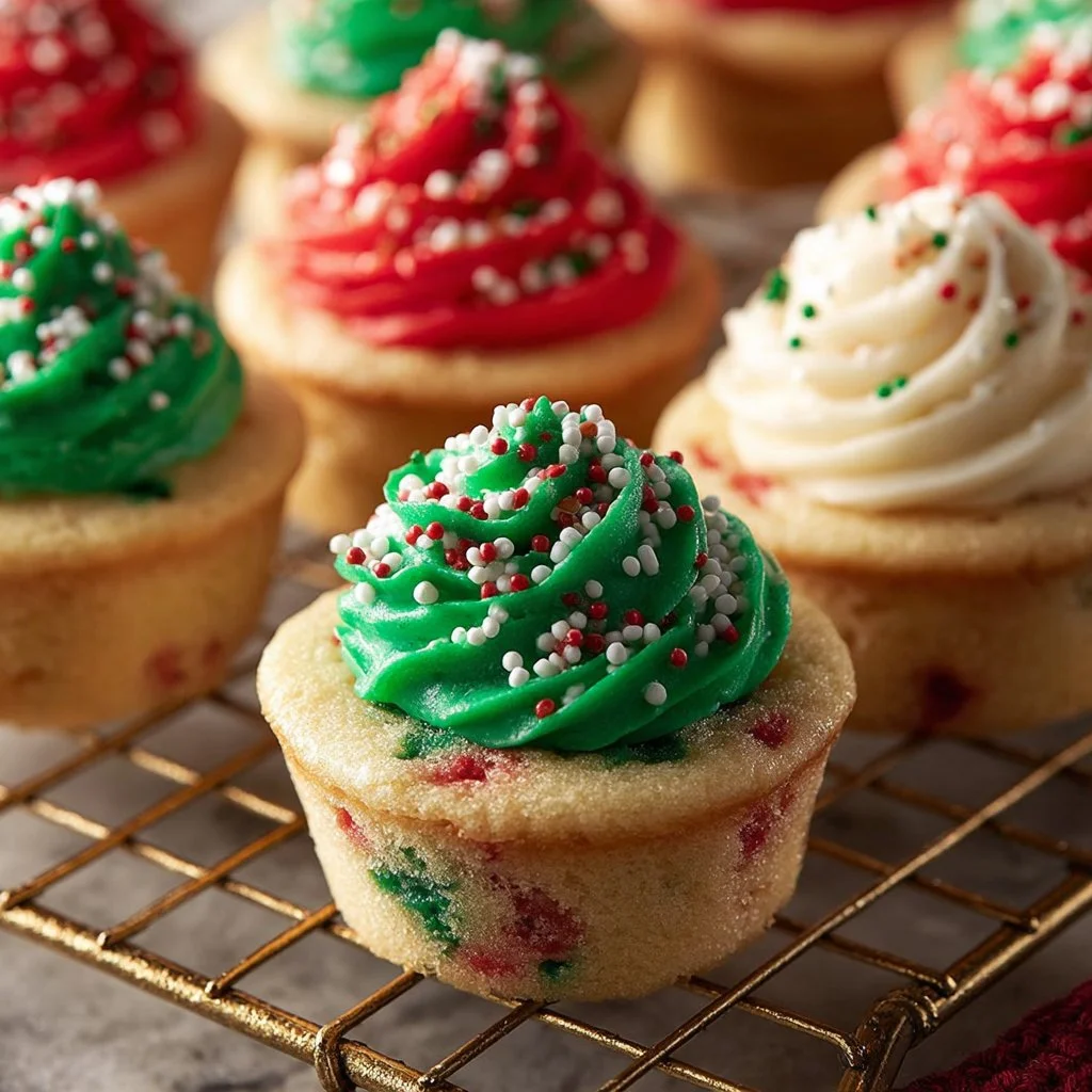 Too-Cute Cookie Cups filled with delicious toppings