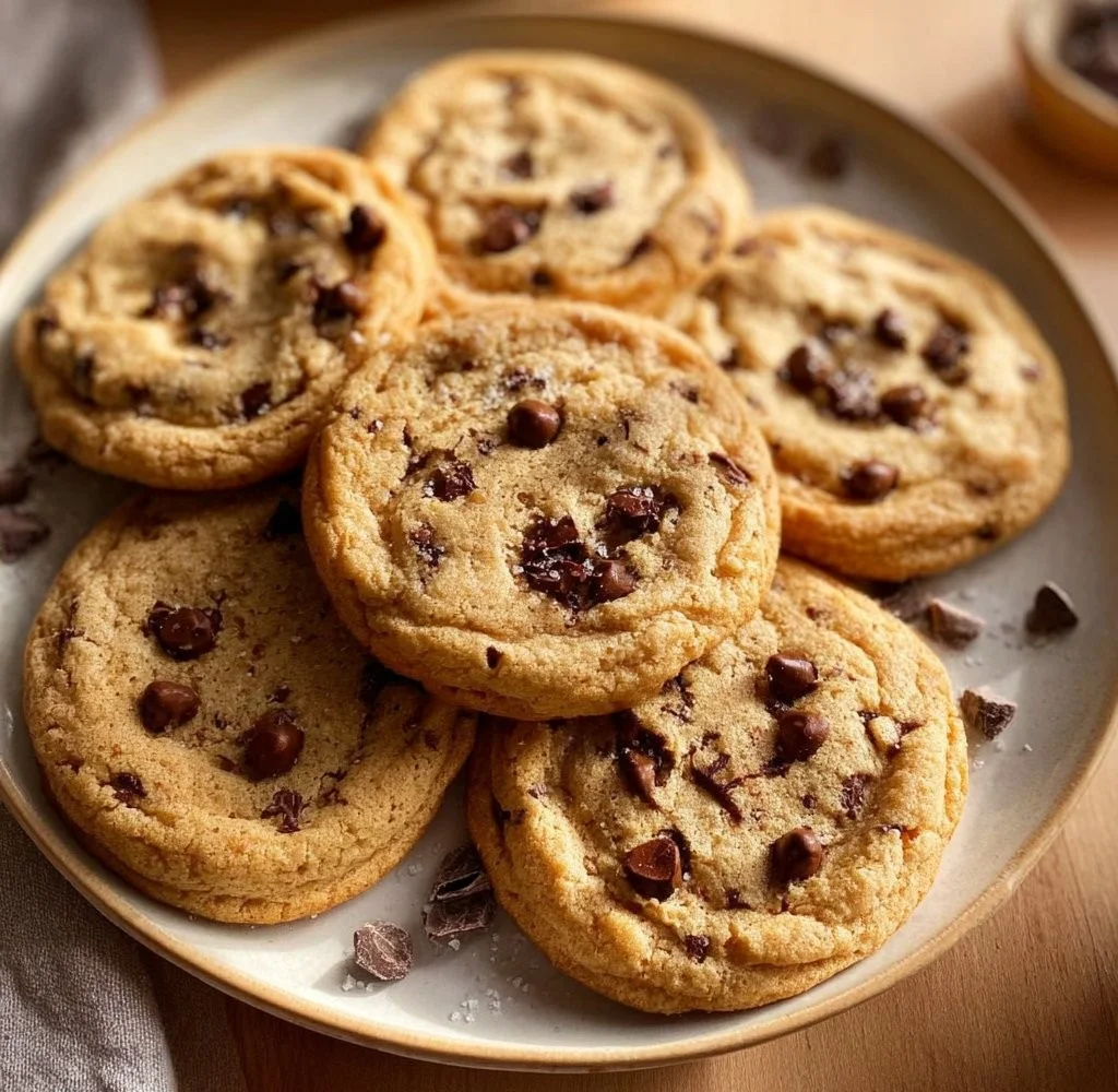 Small batch chocolate chip cookies fresh out of the oven