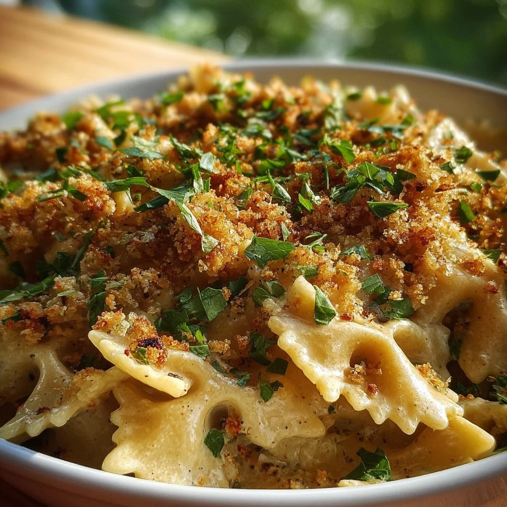 Delicious Tuna Stroganoff Casserole prepared with creamy sauce and tender pasta.