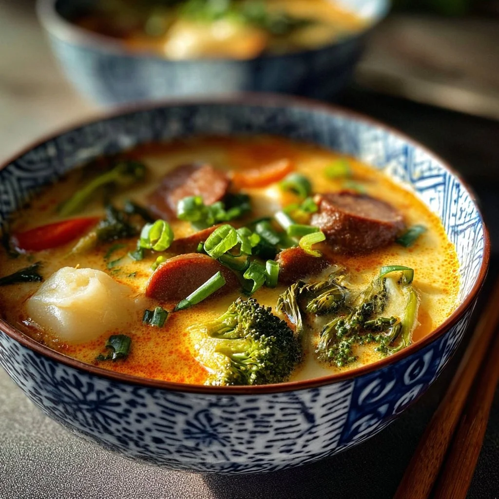 Elegant Asian inspired soup bowls for serving delicious soups