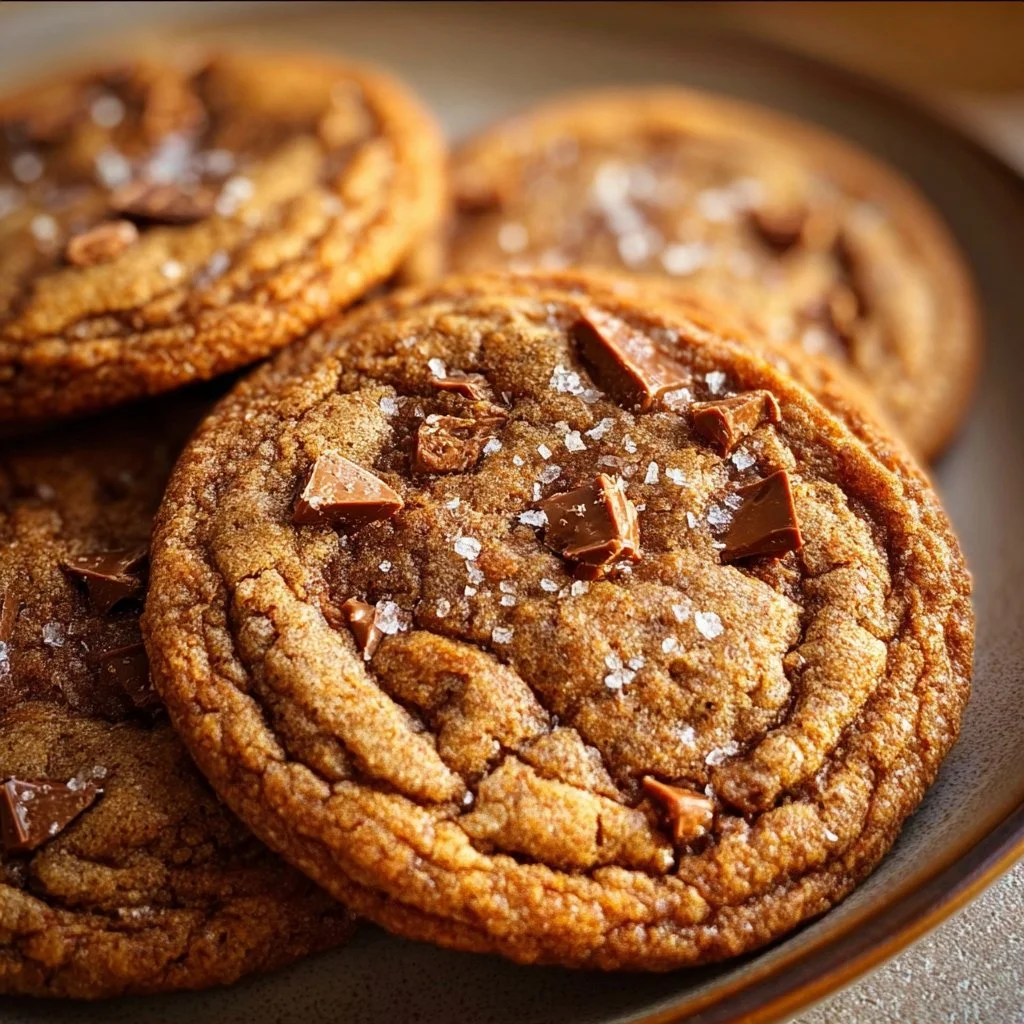 Delicious brown butter coffee toffee cookies with a rich, indulgent flavor