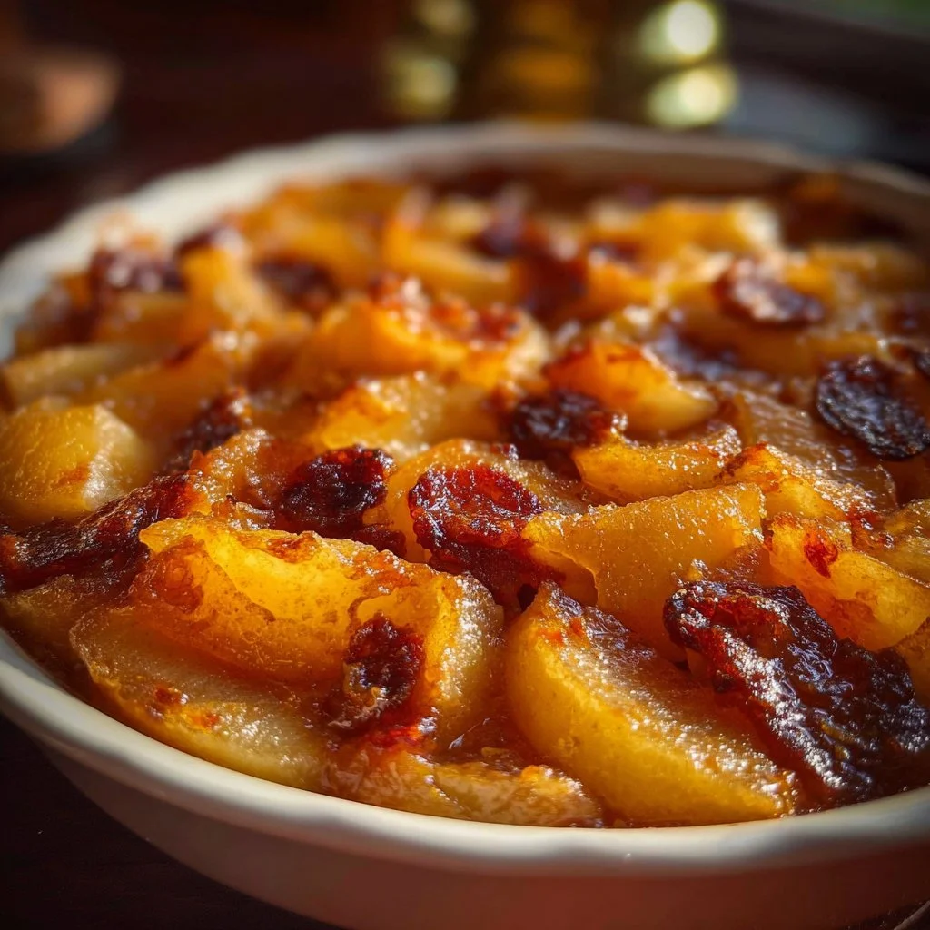 Butternut squash apple bake with cinnamon and nuts