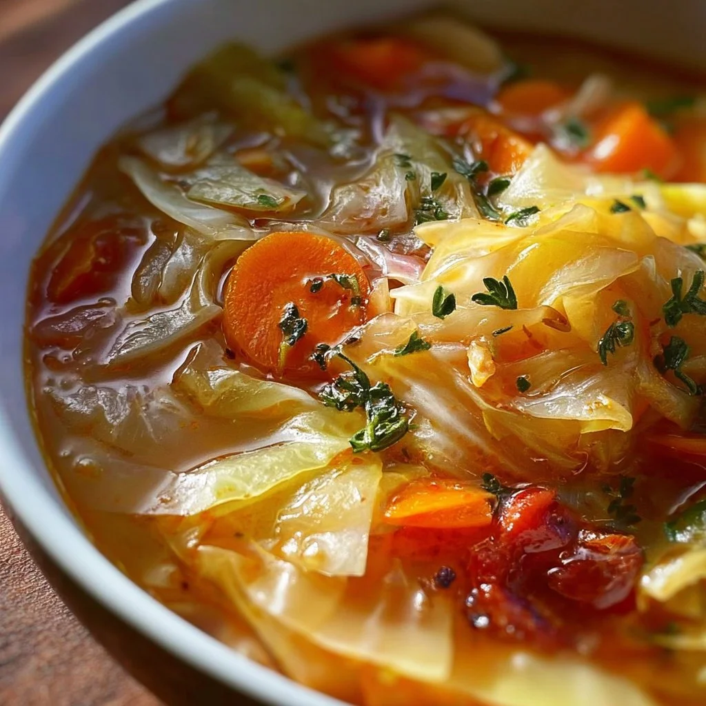 Delicious cabbage fat-burning soup for weight loss and health