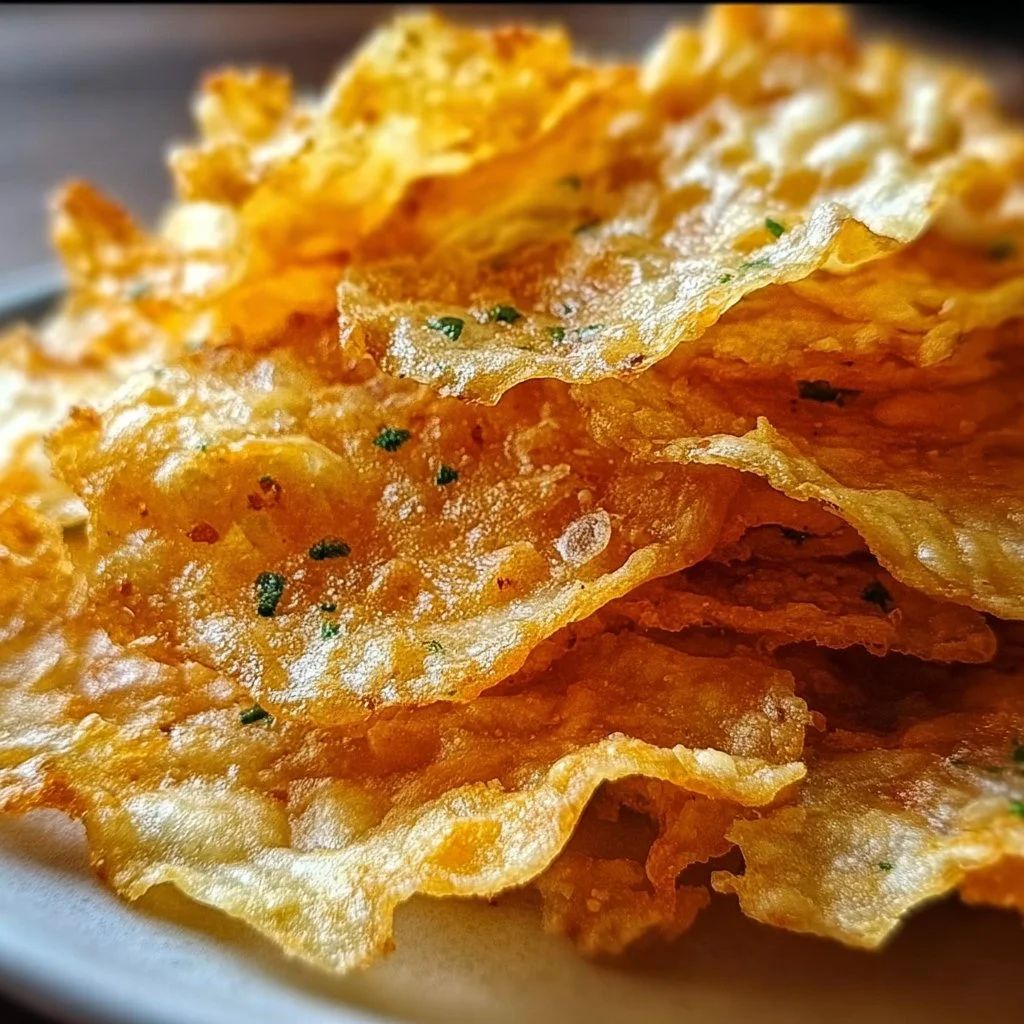 Delicious cheesy onion crisps snack in a bowl