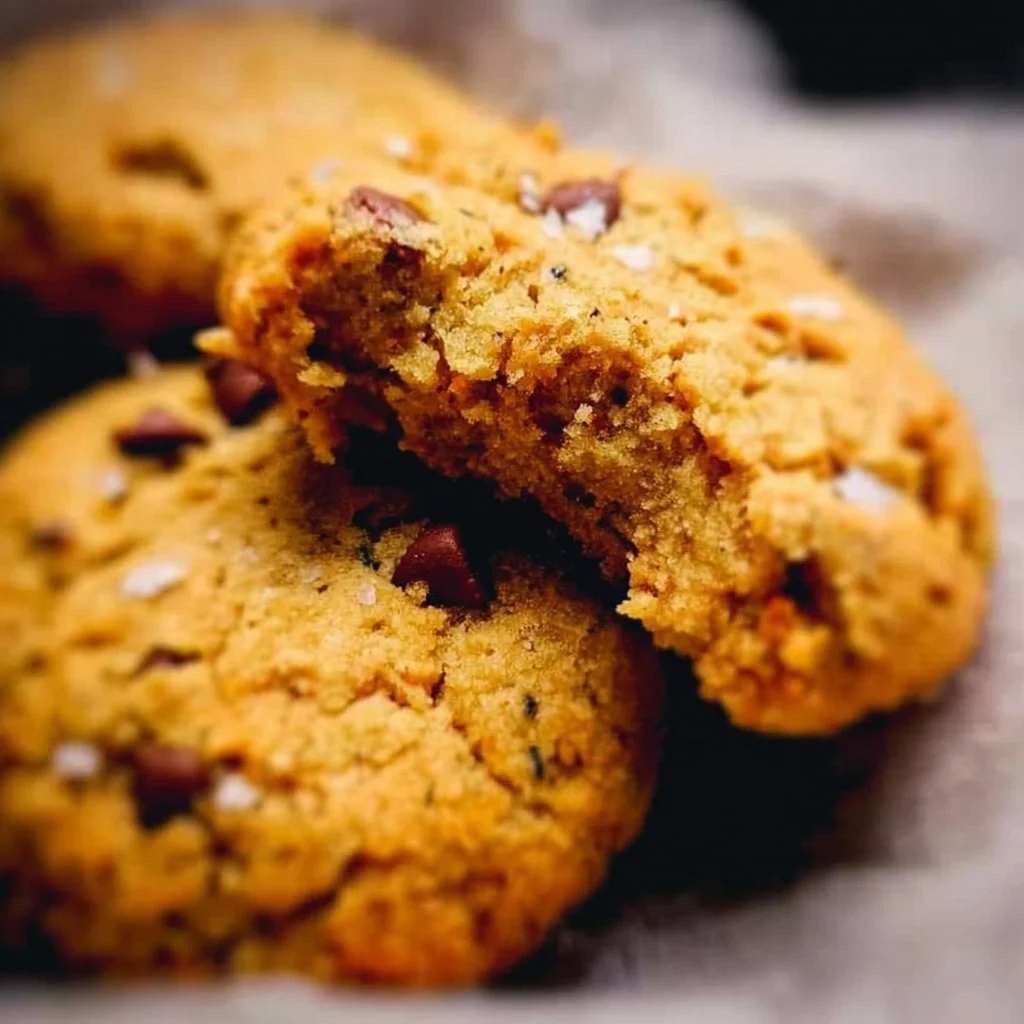 Plate of delicious homemade chickpea cookies