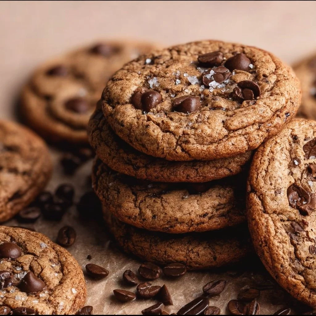 Delicious coffee cookies with rich coffee flavor, perfect for an afternoon snack.