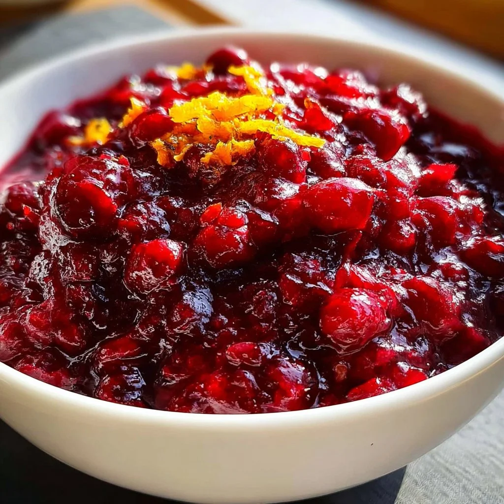 Homemade cranberry orange sauce recipe for holiday meals