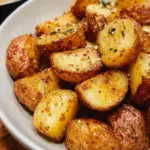 Crispy air fryer potatoes served in a bowl