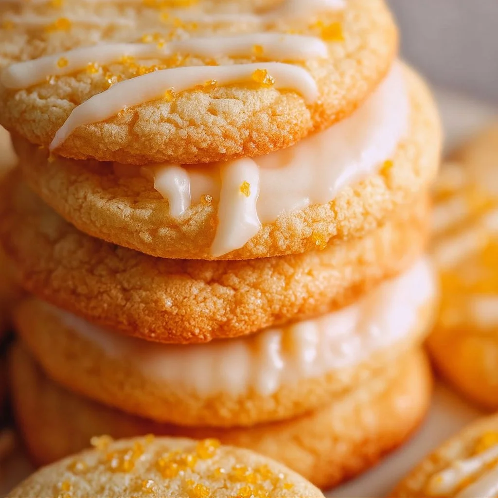 Delicious Creamsicle Orange Cookies with a sweet orange flavor and creamy texture.