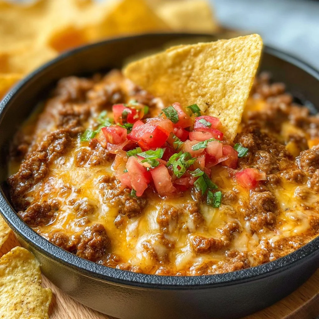 Creamy Frito Chili Cheese Dip served in a bowl with tortilla chips nearby