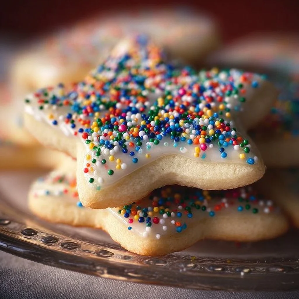Baking gluten-free sugar cookies on a baking sheet