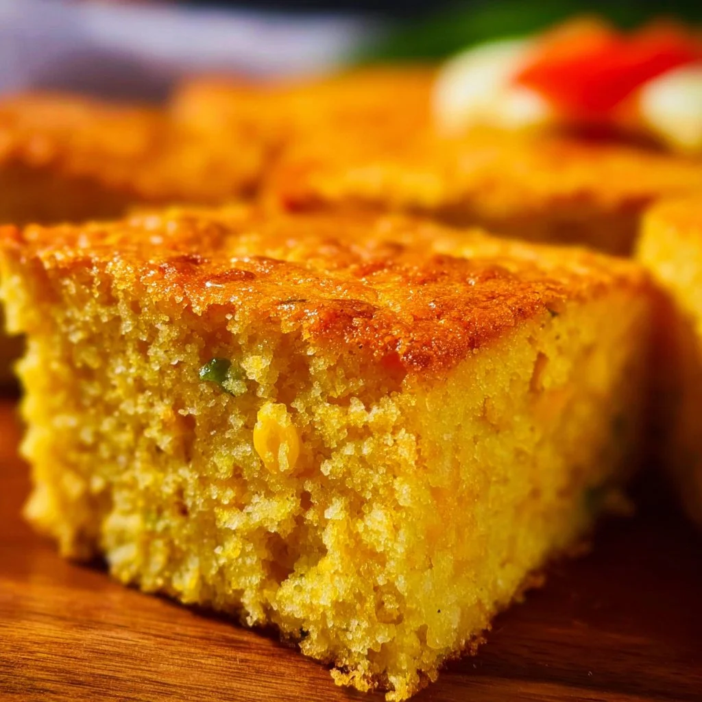 Deliciously baked Mexican Cornbread with spices and flavors