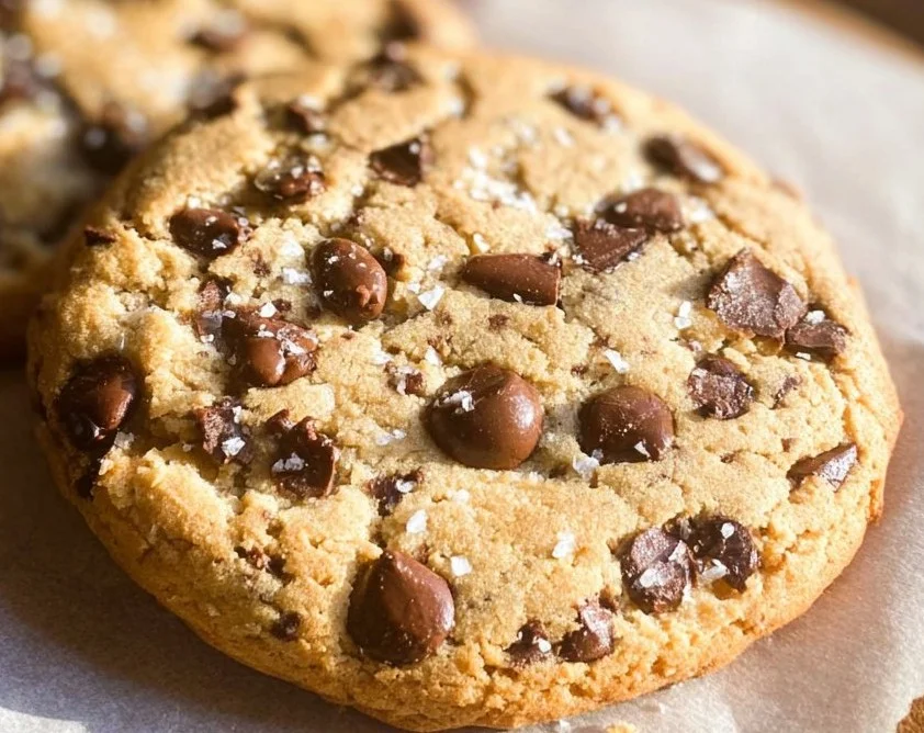 Delicious homemade Paleo chocolate chip cookies on a plate