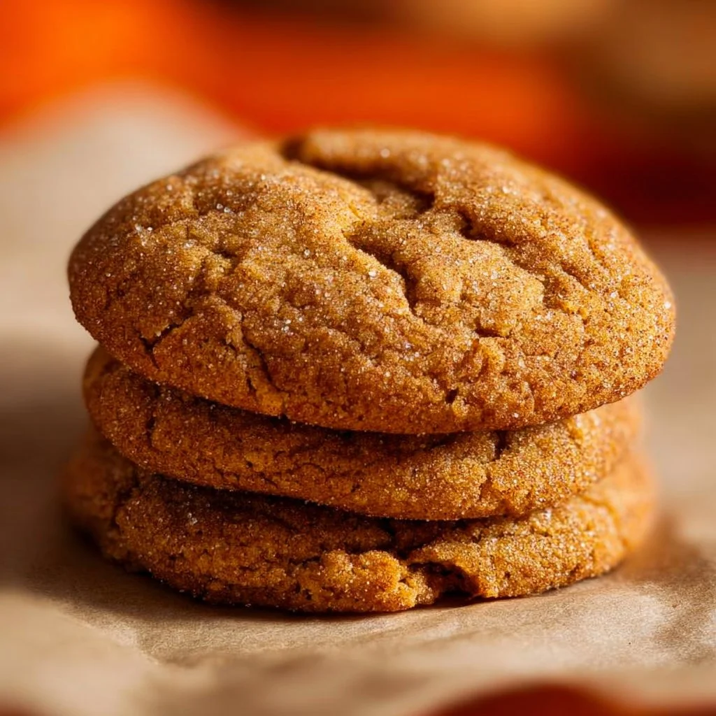 Delicious homemade Pumpkin Spice Cookies with autumn spices