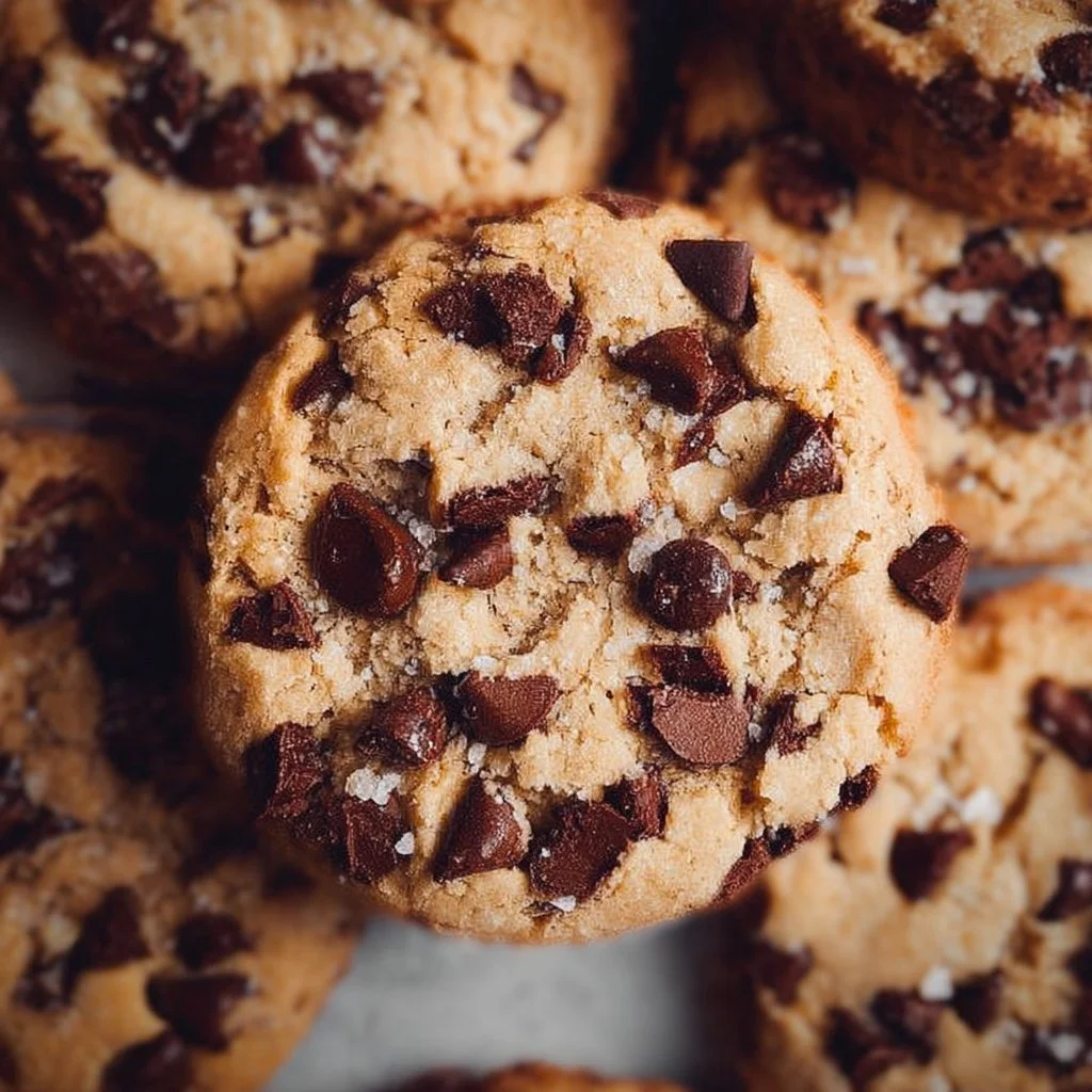 Delicious sugar-free chocolate chip cookies on a plate
