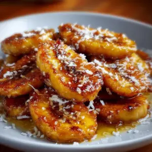Air fried bananas served as a healthy dessert snack