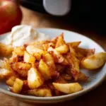 Delicious air fryer apples cooked to golden perfection