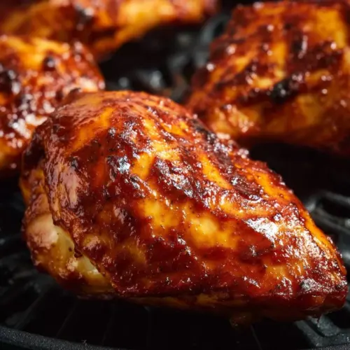 Air Fryer BBQ Chicken cooked to perfection in 20 minutes