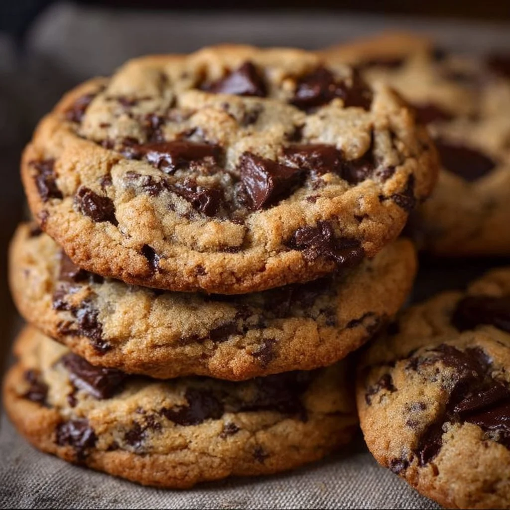 Air fryer chocolate chip cookies fresh out of the air fryer