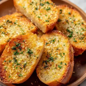 Delicious air fryer garlic bread with golden crust and herbs