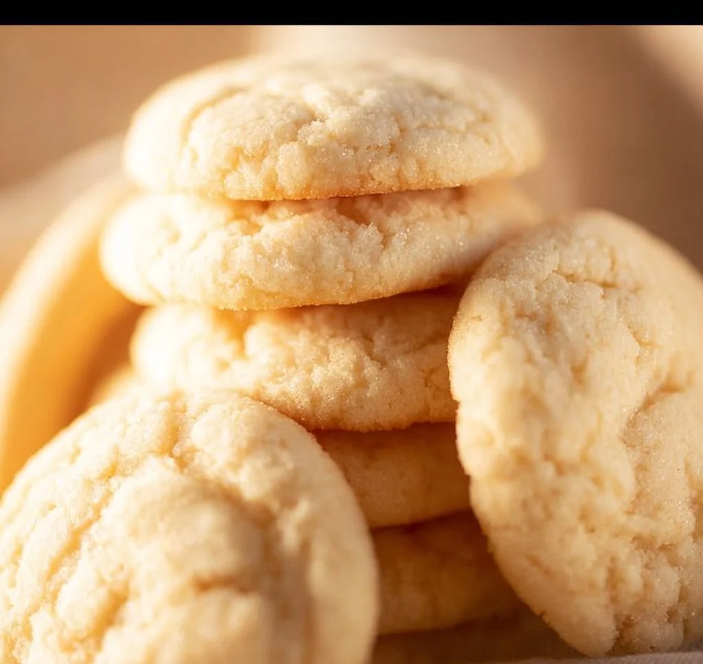 Plate of freshly baked Amish Sugar Cookies with decorative icing.