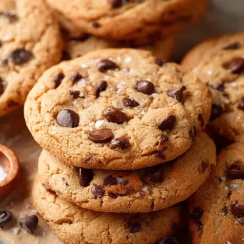 Delicious Bisquick chocolate chip cookies on a cooling rack