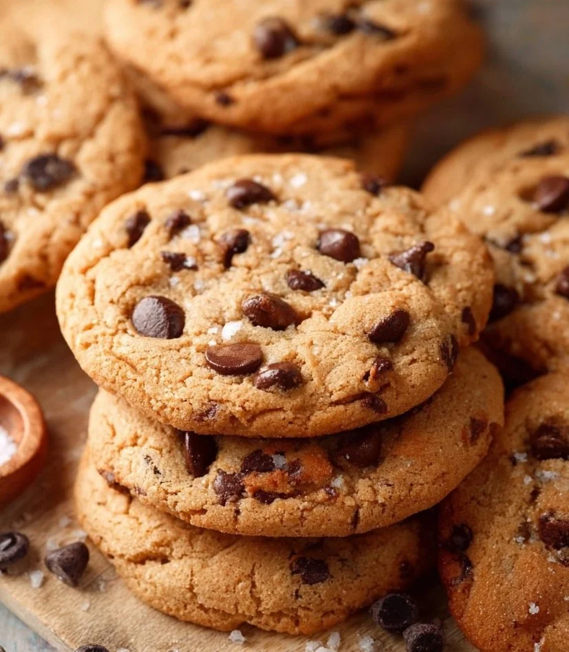Delicious Bisquick chocolate chip cookies on a cooling rack