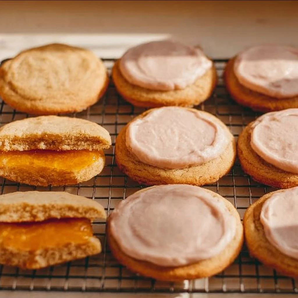 Delicious Brown Sugar Pop Tart Cookies displayed on a wooden plate