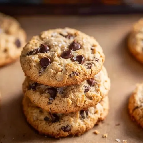 Delicious homemade Coconut Flour Cookies on a rustic wooden table