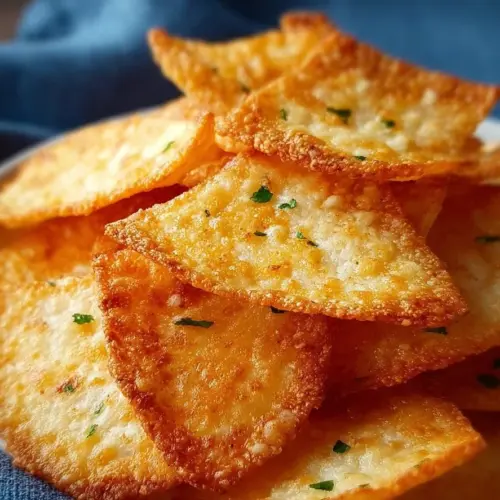 Cottage cheese chips in a bowl, a healthy snack alternative.