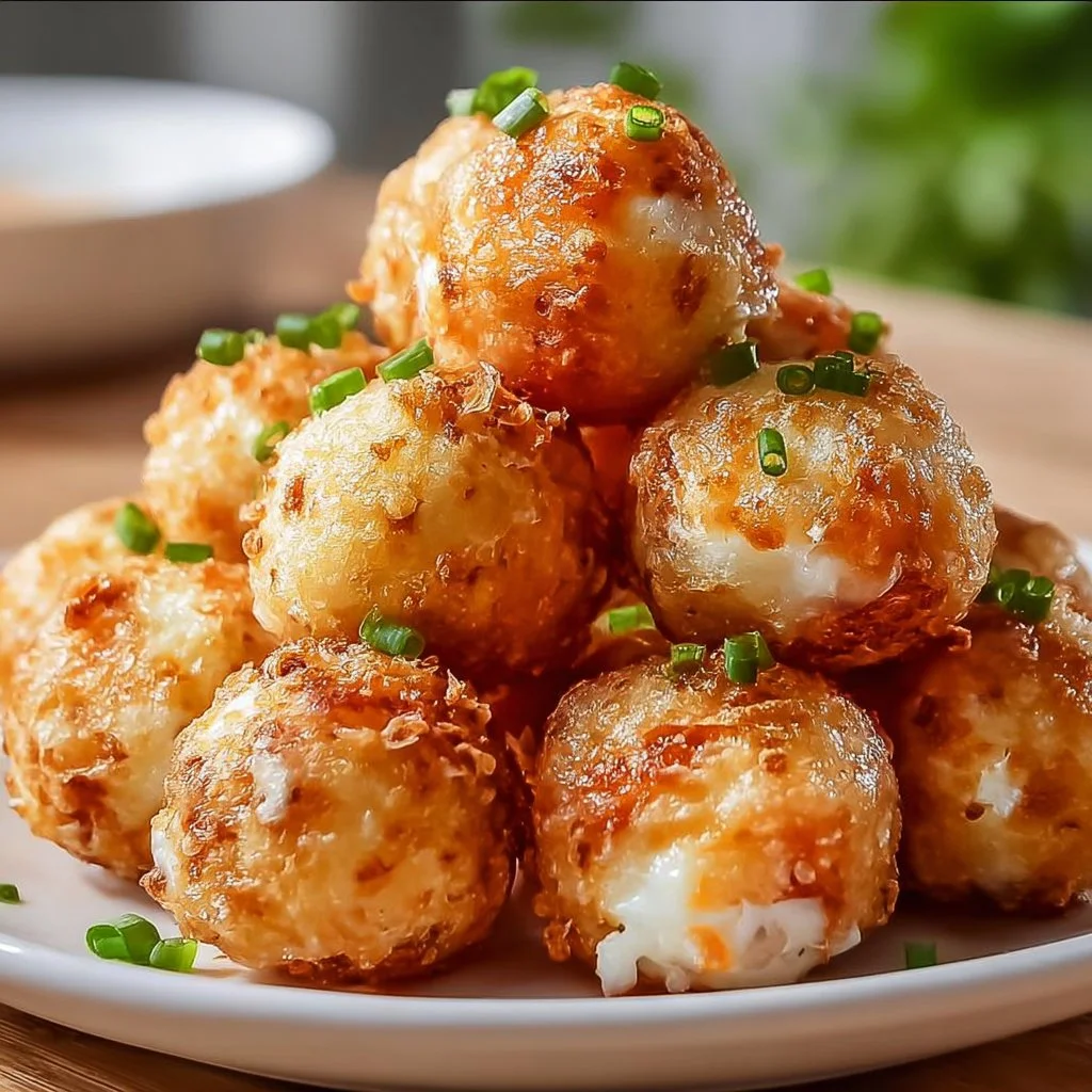 Crispy Crab Rangoon Bombs filled with creamy crab and cheese