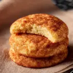 Delicious homemade snickerdoodles baked with cinnamon sugar