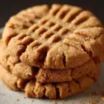 Delicious flourless peanut butter cookies on a plate