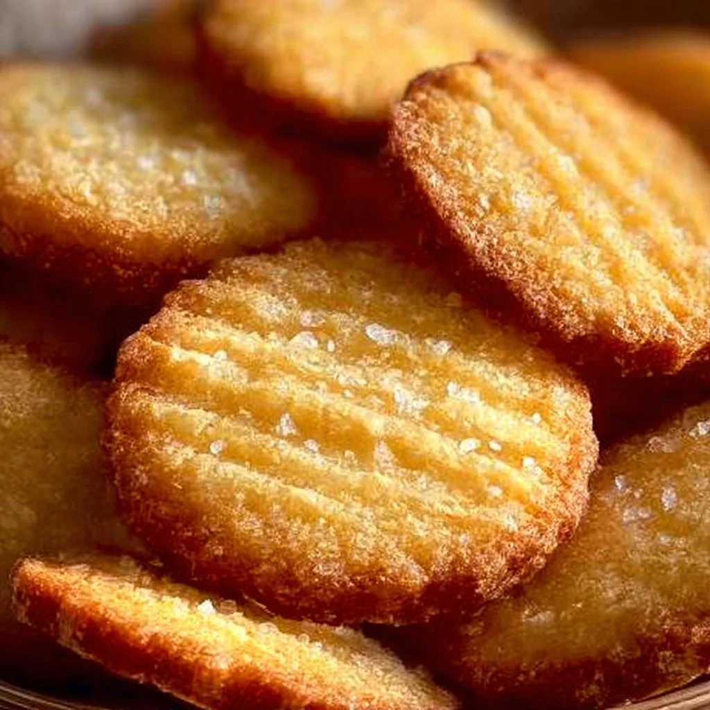 Delicious French salted butter cookies on a plate