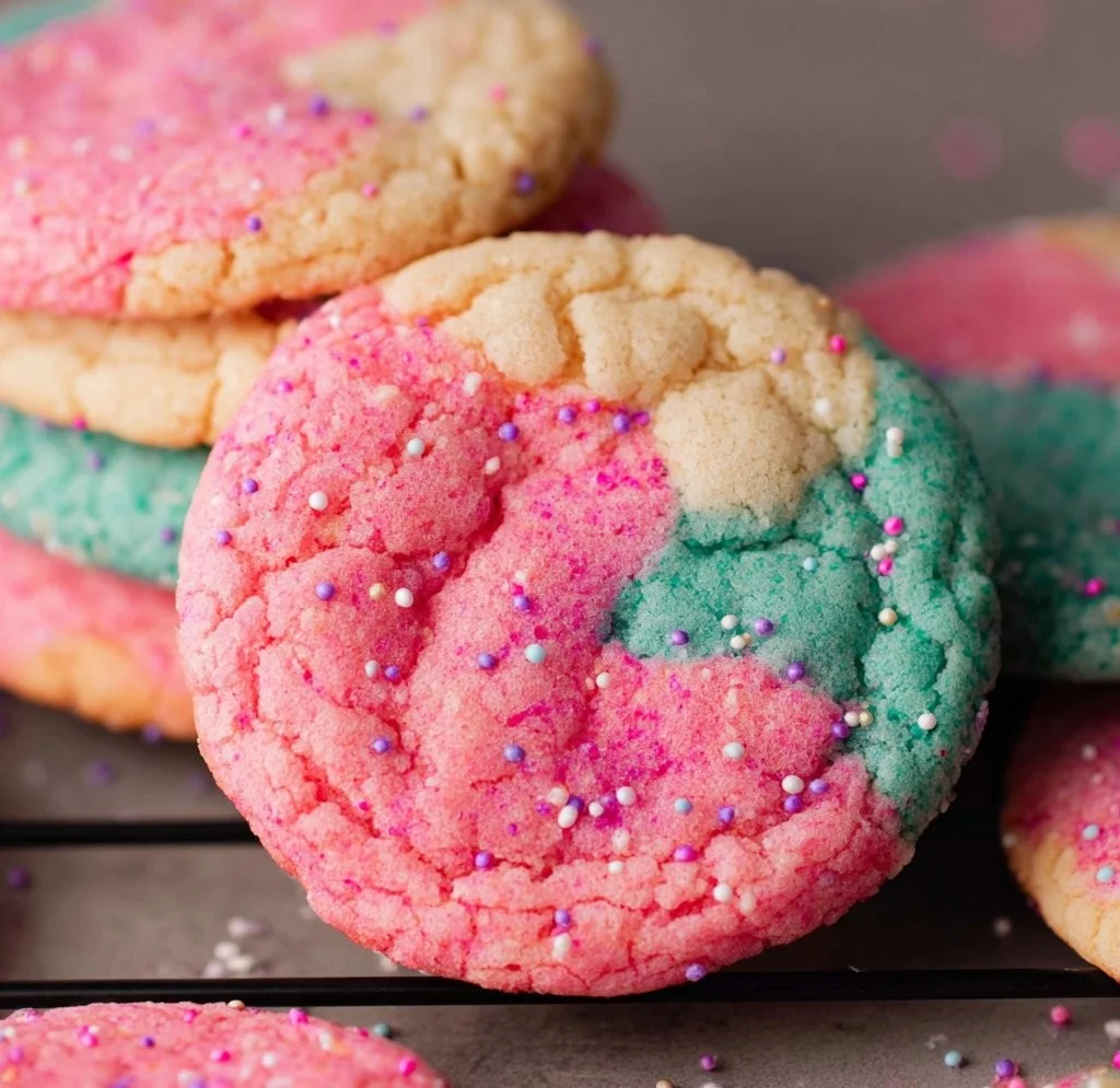 Colorful gender reveal cookies for a fun baby gender announcement.