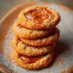 Gochujang Caramel Cookies with a sweet and spicy glaze