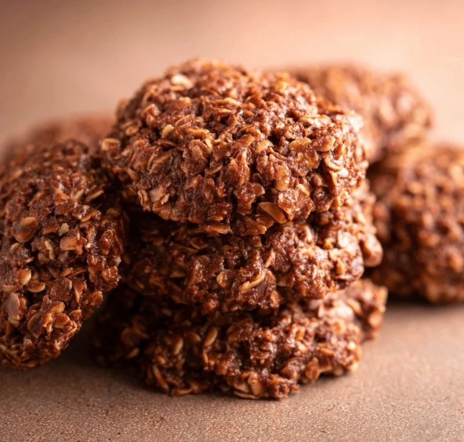 Delicious healthy no bake cookies made with natural ingredients