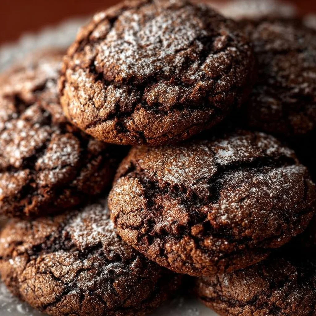 Delicious Mexican Hot Chocolate Cookies made with cocoa and spices