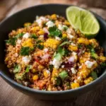 Delicious Mexican Street Corn Quinoa Salad with fresh ingredients and spices