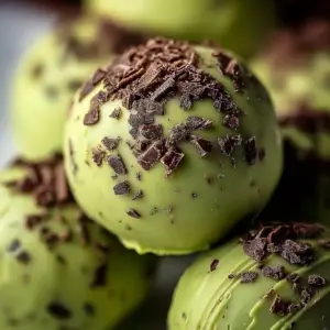 Mint chocolate chip protein balls recipe for a healthy snack