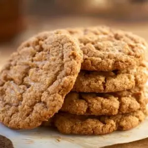 Delicious Peanut Butter Oatmeal Cookies on a plate