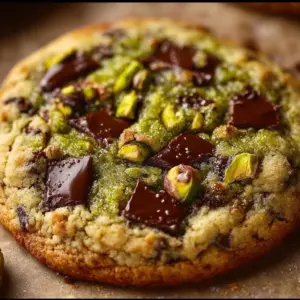 Delicious homemade Pistachio Cream Cookies on a plate